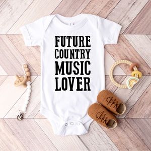 Future Country Music Lover Baby Onesie